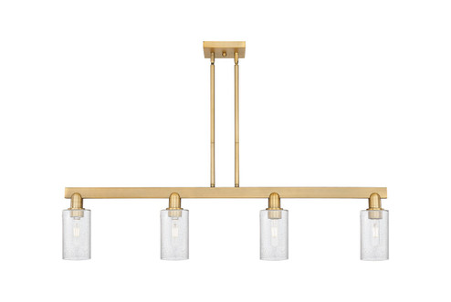 Arcadia Four Light Island Pendant in Brushed Brass (405|716-4I-BB-G804)