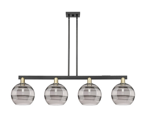 Arcadia Four Light Island Pendant in Black Antique Brass (405|716-4I-BAB-G556-10SM)
