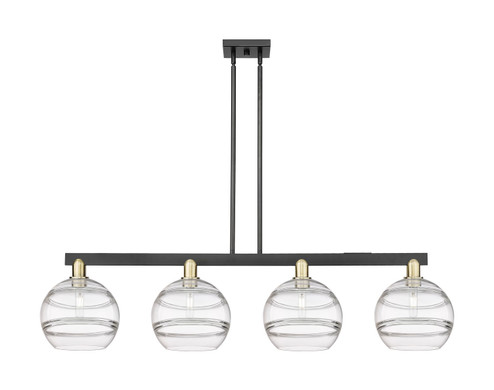 Arcadia Four Light Island Pendant in Black Antique Brass (405|716-4I-BAB-G556-10CL)