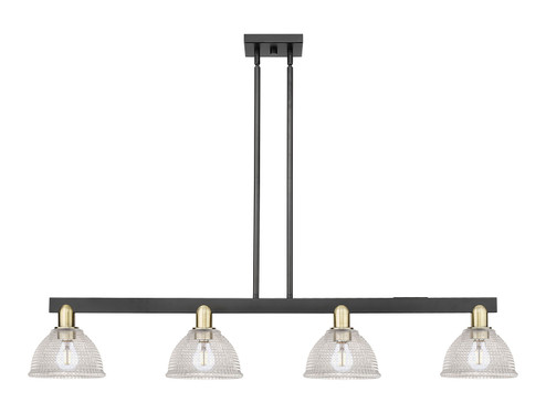 Arcadia Four Light Island Pendant in Black Antique Brass (405|716-4I-BAB-G422)