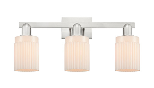 Arcadia Three Light Bath Vanity in Brushed Satin Nickel (405|716-3W-SN-G341)