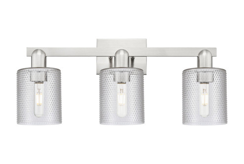 Arcadia Three Light Bath Vanity in Brushed Satin Nickel (405|716-3W-SN-G112)