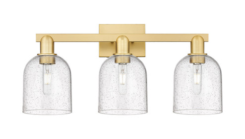 Arcadia Three Light Bath Vanity in Satin Gold (405|716-3W-SG-G558-6SDY)