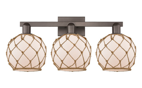 Arcadia Three Light Bath Vanity in Oil Rubbed Bronze (405|716-3W-OB-G121-8RB)