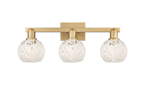 Arcadia Three Light Bath Vanity in Brushed Brass (405|716-3W-BB-G1216-6WM)