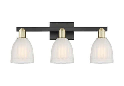 Arcadia Three Light Bath Vanity in Black Antique Brass (405|716-3W-BAB-G441)