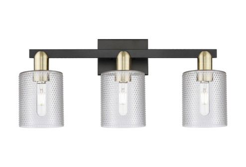 Arcadia Three Light Bath Vanity in Black Antique Brass (405|716-3W-BAB-G112)