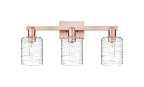 Arcadia Three Light Bath Vanity in Antique Copper (405|716-3W-AC-G1113)
