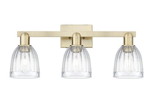 Arcadia Three Light Bath Vanity in Antique Brass (405|716-3W-AB-G442)