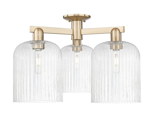 Arcadia Three Light Semi-Flush Mount in Champagne Bronze (405|716-3F-CB-G559-8SDY)
