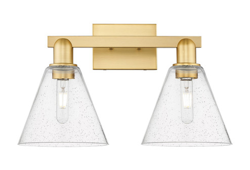 Arcadia Two Light Bath Vanity in Satin Gold (405|716-2W-SG-GBC-84)