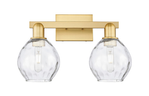 Arcadia Two Light Bath Vanity in Satin Gold (405|716-2W-SG-G362)