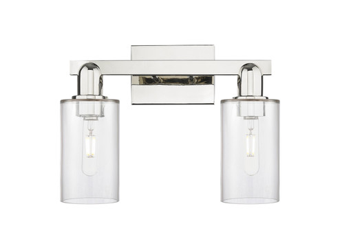 Arcadia Two Light Bath Vanity in Polished Nickel (405|716-2W-PN-G802)