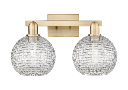 Arcadia Two Light Bath Vanity in Champagne Bronze (405|716-2W-CB-G122C-8CL)