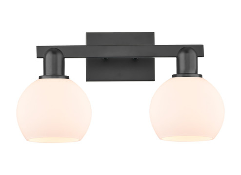 Arcadia Two Light Bath Vanity in Matte Black (405|716-2W-BK-G121-6)
