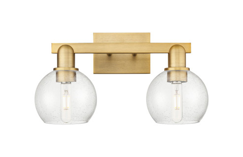 Arcadia Two Light Bath Vanity in Brushed Brass (405|716-2W-BB-G124-6)