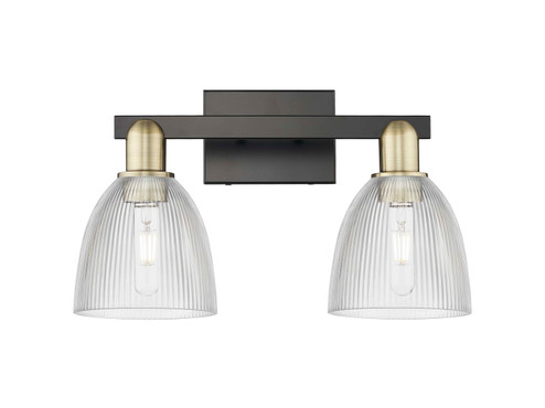 Arcadia Two Light Bath Vanity in Black Antique Brass (405|716-2W-BAB-G382)