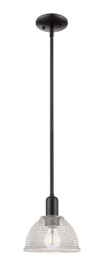 Arcadia One Light Mini Pendant in Matte Black (405|716-1S-BK-G422)