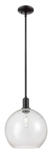 Arcadia One Light Mini Pendant in Matte Black (405|716-1S-BK-G124-12)