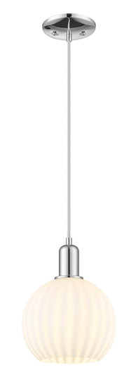 Arcadia One Light Mini Pendant in Polished Chrome (405|716-1P-PC-G1217-8WV)