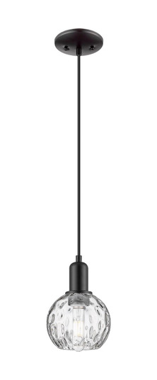 Arcadia One Light Mini Pendant in Matte Black (405|716-1P-BK-G1215-6)