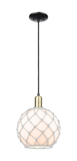 Arcadia One Light Mini Pendant in Black Antique Brass (405|716-1P-BAB-G121-10RW)