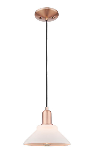 Arcadia One Light Mini Pendant in Antique Copper (405|716-1P-AC-G131)