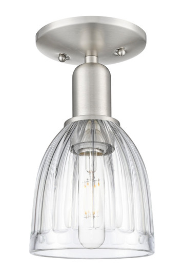 Arcadia One Light Semi-Flush Mount in Brushed Satin Nickel (405|716-1C-SN-G442)