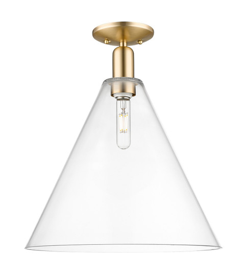 Arcadia One Light Semi-Flush Mount in Champagne Bronze (405|716-1C-CB-GBC-162)