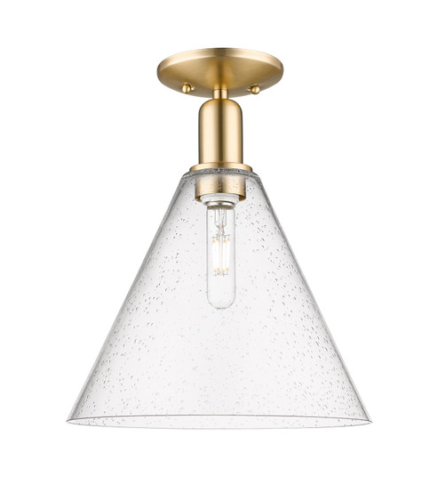 Arcadia One Light Semi-Flush Mount in Champagne Bronze (405|716-1C-CB-GBC-124)