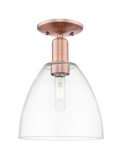 Arcadia One Light Semi-Flush Mount in Antique Copper (405|716-1C-AC-GBD-92)