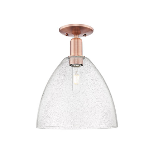 Arcadia One Light Semi-Flush Mount in Antique Copper (405|716-1C-AC-GBD-124)