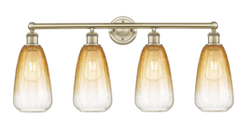 Edison Four Light Bath Vanity in Antique Brass (405|616-4W-AB-G480-6AM)