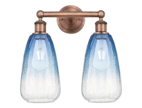 Edison Two Light Bath Vanity in Antique Copper (405|616-2W-AC-G480-6SB)