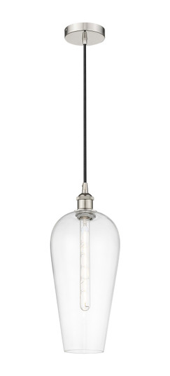 Edison One Light Mini Pendant in Polished Nickel (405|616-1P-PN-G456-8CL)