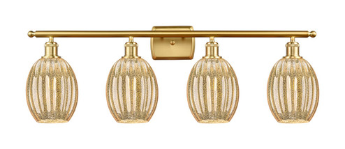 Ballston Four Light Bath Vanity in Satin Gold (405|516-4W-SG-G459-6ME)