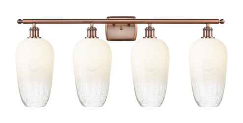 Ballston Four Light Bath Vanity in Antique Copper (405|516-4W-AC-G484-7OP)