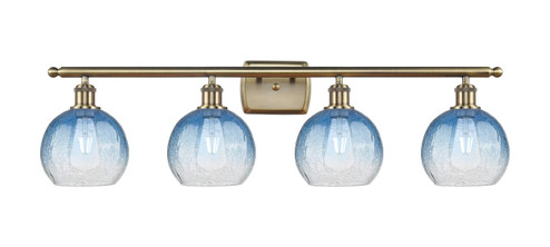 Ballston Four Light Bath Vanity in Antique Brass (405|516-4W-AB-G483-8SB)