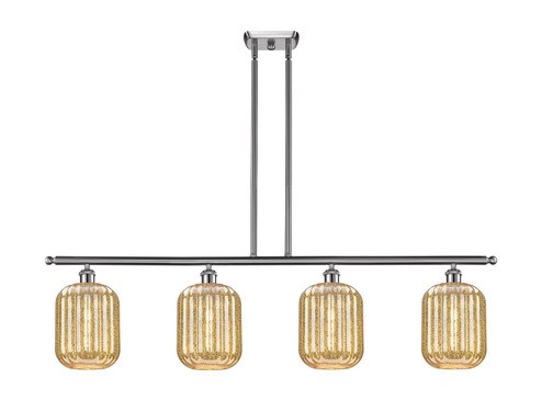 Ballston Four Light Island Pendant in Brushed Satin Nickel (405|516-4I-SN-G460-7ME)