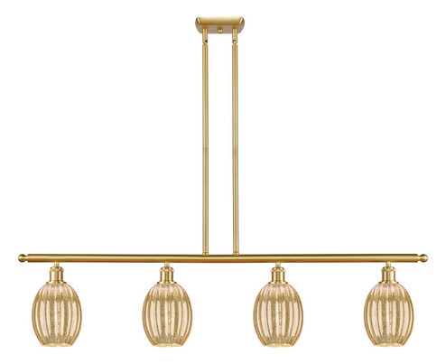 Ballston Four Light Island Pendant in Satin Gold (405|516-4I-SG-G459-6ME)