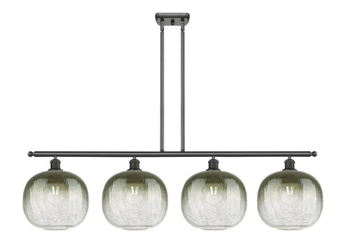 Ballston Four Light Island Pendant in Oil Rubbed Bronze (405|516-4I-OB-G481-10SL)