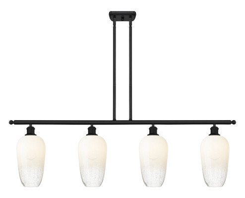 Ballston Four Light Island Pendant in Matte Black (405|516-4I-BK-G484-7OP)