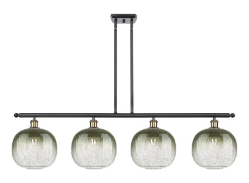 Ballston Four Light Island Pendant in Black Antique Brass (405|516-4I-BAB-G481-10SL)