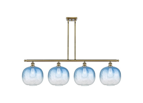 Ballston Four Light Island Pendant in Antique Brass (405|516-4I-AB-G481-10SB)