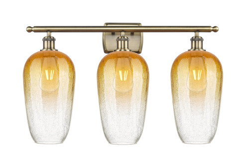 Ballston Three Light Bath Vanity in Antique Brass (405|516-3W-AB-G484-7AM)