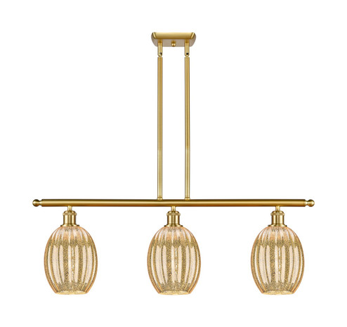 Ballston Three Light Island Pendant in Satin Gold (405|516-3I-SG-G459-6ME)