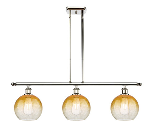 Ballston Three Light Island Pendant in Polished Nickel (405|516-3I-PN-G483-8AM)
