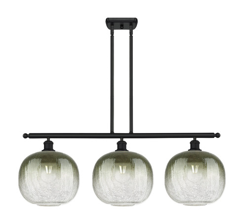 Ballston Three Light Island Pendant in Matte Black (405|516-3I-BK-G481-10SL)