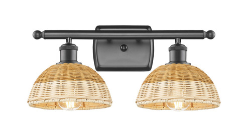 Ballston Two Light Bath Vanity in Oil Rubbed Bronze (405|516-2W-OB-NBD2-75-NAT)
