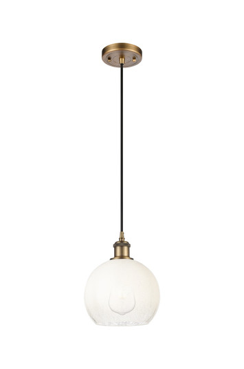 Ballston One Light Mini Pendant in Brushed Brass (405|516-1P-BB-G483-8OP)